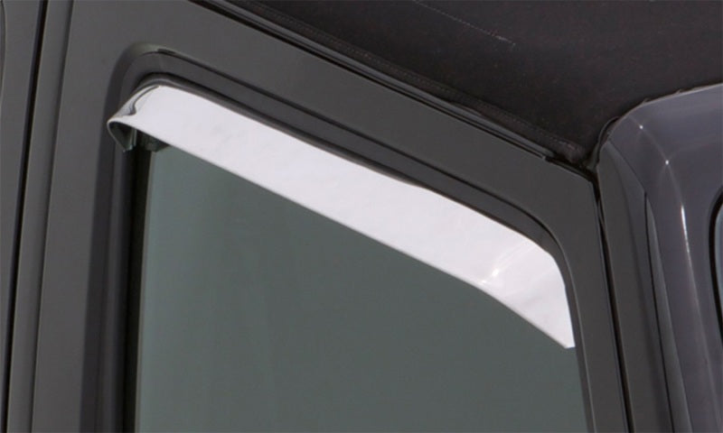 AVS 80-96 Ford Bronco (Installs w/Screws) Ventshade Window Deflectors 2pc - Stainless AVS Wind Deflectors  AXOPROS
