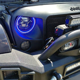 Oracle 7in High Powered LED Headlights - Black Bezel - Dynamic - Dynamic SEE WARRANTY ORACLE Lighting Headlights  AXOPROS