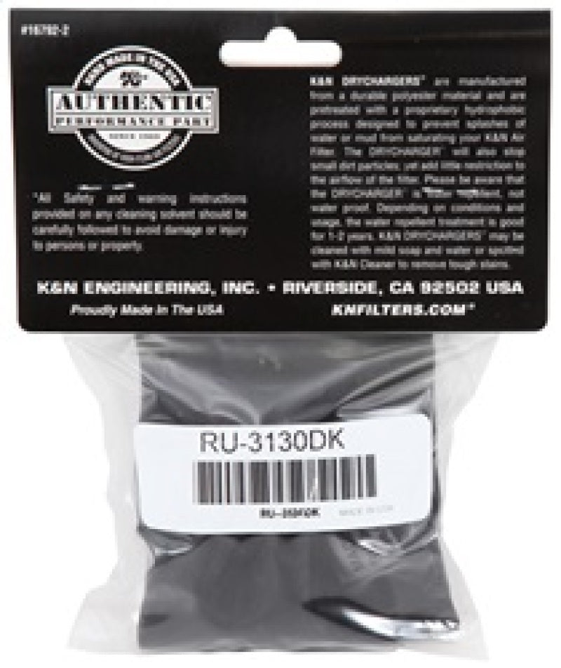 K&N Air Filter Wrap Black RU-3130 K&N Engineering Pre-Filters  AXOPROS