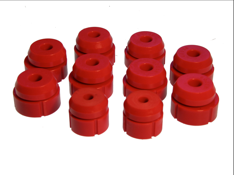 Prothane 80-96 Ford Bronco 2wd/4wd Body Mount - Red Prothane Bushing Kits  AXOPROS