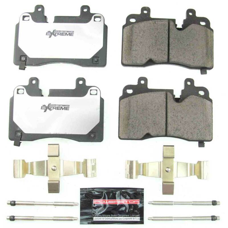 Power Stop 2020 Chevrolet Corvette Front Z26 Extreme Street Brake Pads w/Hardware PowerStop Brake Pads - Performance  AXOPROS