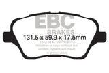 EBC 13+ Ford Fiesta 1.6 Turbo ST Yellowstuff Front Brake Pads EBC Brake Pads - Performance  AXOPROS