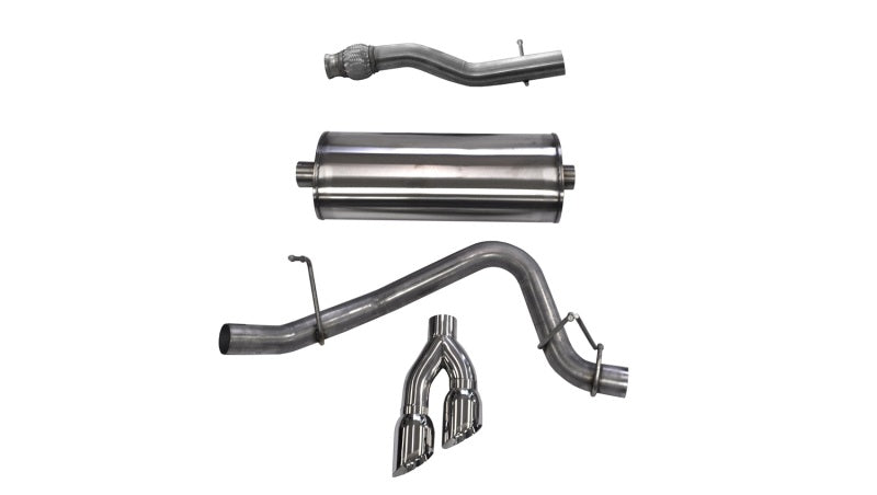 Corsa 2015-2020 GMC Yukon XL 1500 5.3L V8 3in Cat-Back Single Side Exit Twin 4in Polished Tips CORSA Performance Catback  AXOPROS