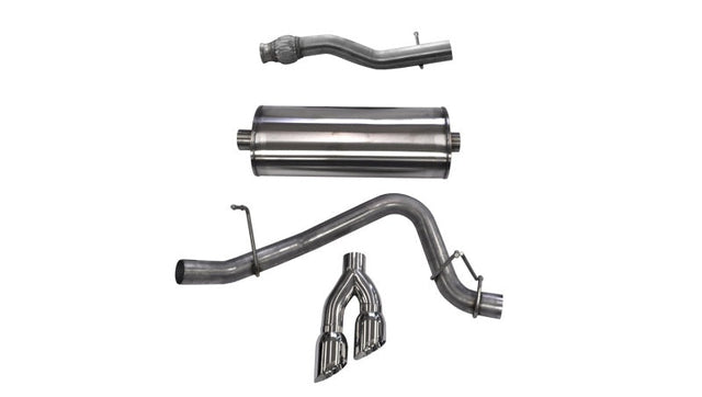 Corsa 2015-2020 GMC Yukon XL 1500 5.3L V8 3in Cat-Back Single Side Exit Twin 4in Polished Tips CORSA Performance Catback  AXOPROS