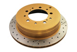 DBA 07+ Toyota Landcruiser 200 Series Rear Cross Drilled & Slotted Street Series Rotor DBA Brake Rotors - Slot & Drilled  AXOPROS