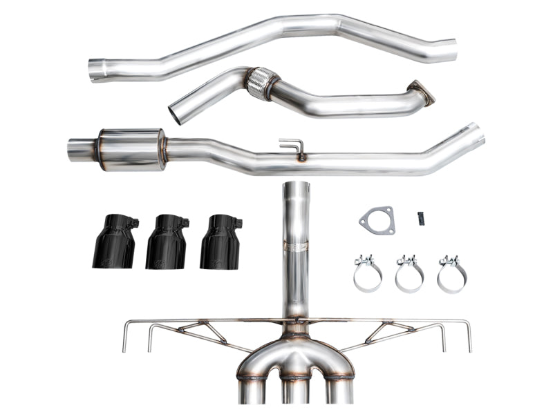 AWE Tuning 2023 Honda Civic Type R FL5 Track Edition Exhaust w/ Triple Diamond Black Tips AWE Tuning Catback  AXOPROS