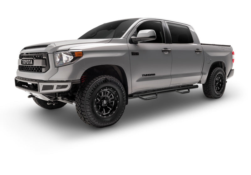 N-Fab Nerf Step 07-17 Toyota Tundra CrewMax 5.6ft Bed - Gloss Black - W2W - 3in N-Fab Side Steps  AXOPROS