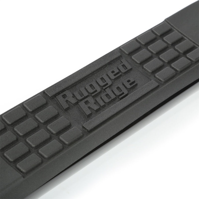 Rugged Ridge 3-In Round Side Steps Black 07-18 2-Door Jeep Wrangler Rugged Ridge Side Steps  AXOPROS