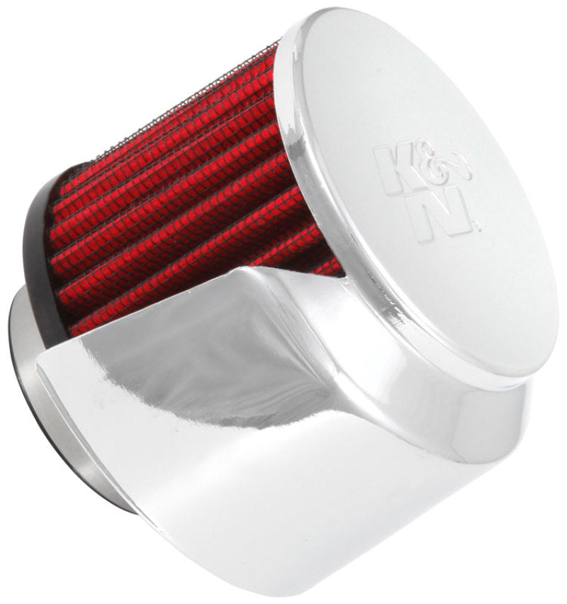 K&N 1.5in Flange ID x 3in OD x 2.5in Height Clamp On Crankcase Vent Filter K&N Engineering Air Filters - Universal Fit  AXOPROS