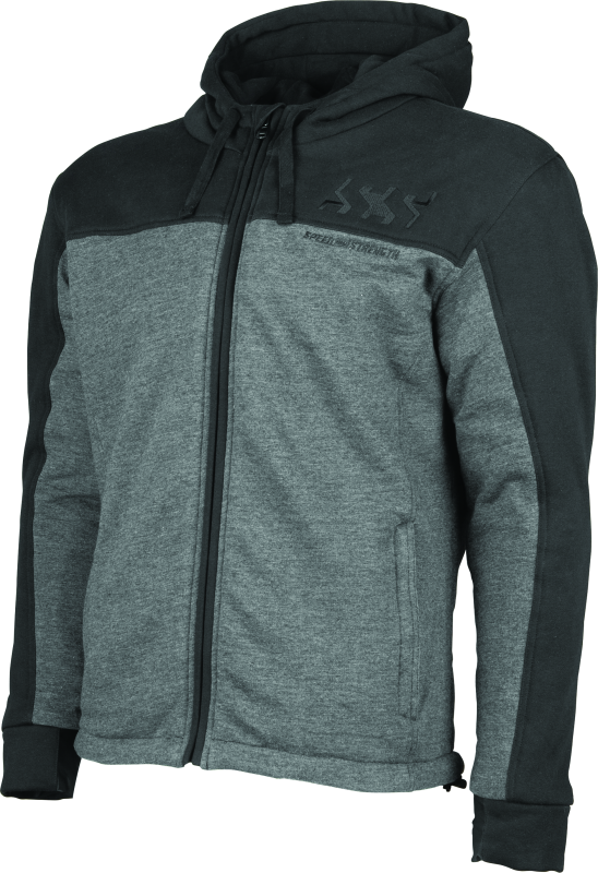 Speed and Strength Hammer Down Armored Hoody Black/Grey - Large Speed and Strength Sweatshirts  AXOPROS