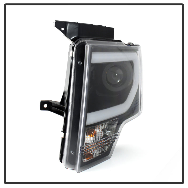 Spyder Ford F150 09-14 Projector Headlights Halogen Model- Light Bar DRL Blk PRO-YD-FF15009-LBDRL-BK SPYDER Headlights  AXOPROS