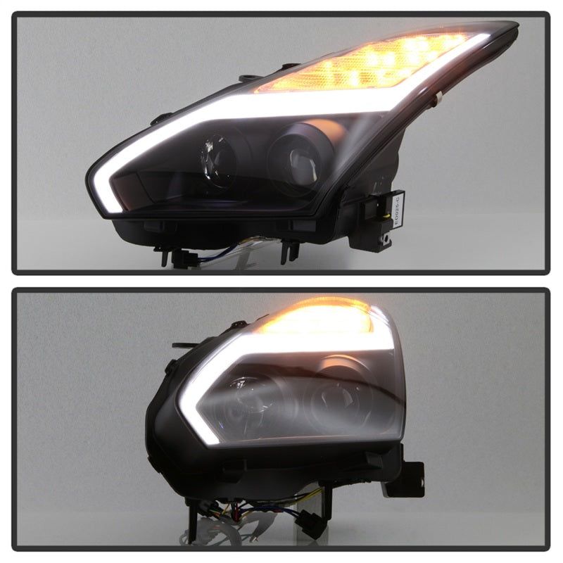Spyder Nissan GTR R35 09-14 - Projector Headlights - DRL LED - Black SPYDER Headlights  AXOPROS