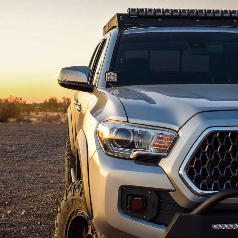 Rigid Industries 16-20 Toyota Tacoma A-Pillar Light Kit w/D-SS Flood Rigid Industries Light Bars & Cubes  AXOPROS