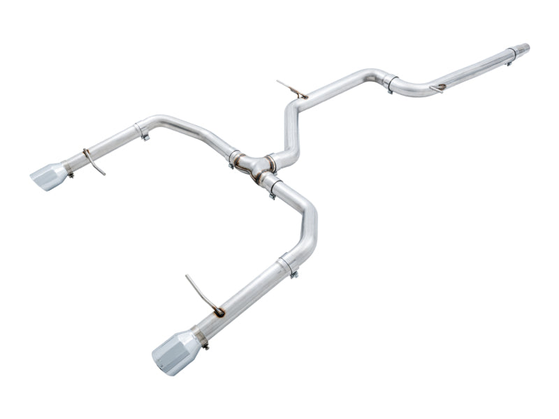 AWE Tuning 18-21 Volkswagen Jetta GLI Mk7 Track Edition Exhaust - Chrome Silver Tips (Fits OEM DP) AWE Tuning Catback  AXOPROS