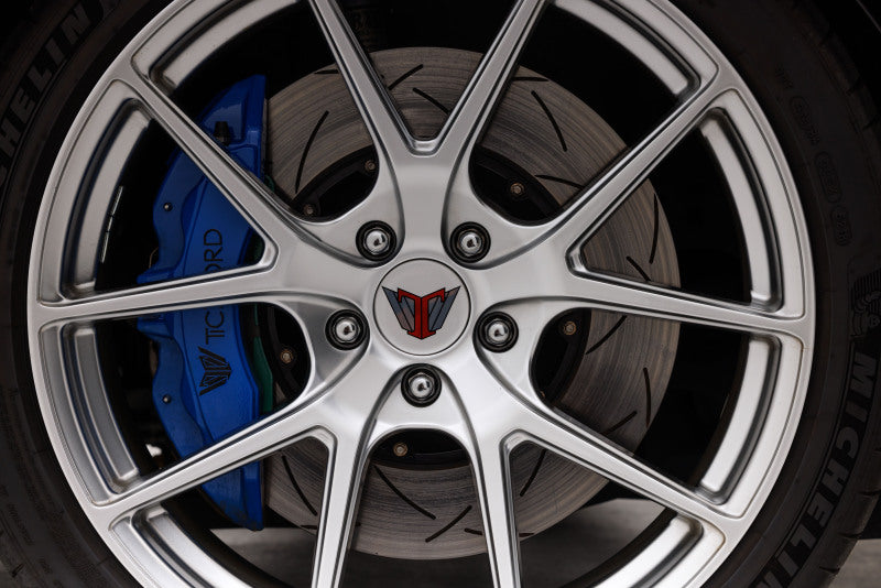 DBA 09-14 Cadillac CTS-V / 12-14 Chevy Camaro ZL1 - T3 5000 Series Slotted Left Front Rotor DBA Brake Rotors - 2 Piece  AXOPROS