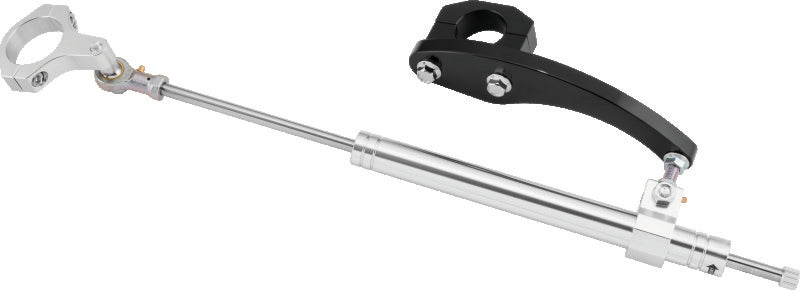 Twin Power 09-13 FLH FLT Models Satin Finish Steering Damper Kit TwinPower Steering Dampers  AXOPROS