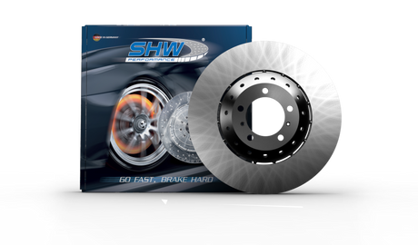 SHW 19-21 Porsche Cayenne S 2.9L w/19in Wheels/NAO Pads Left Frt Smooth LW Brake Rotor (9Y0615301Q) SHW Performance Brake Rotors - OE  AXOPROS