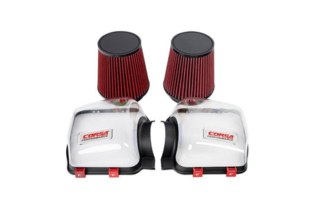 CORSA Performance Corsa 24-25 Ford Mustang GT 5.0L Clear Lids & Dry Filters Air Filters - Universal Fit aftermarket performance part