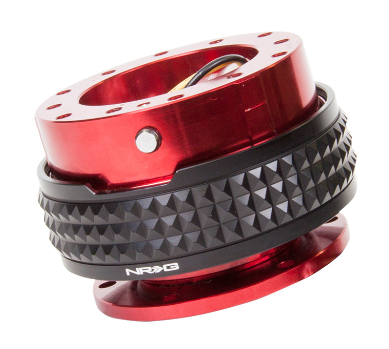 NRG Quick Release Kit - Pyramid Edition - Red Body / Black Pyramid Ring NRG Quick Release Adapters  AXOPROS