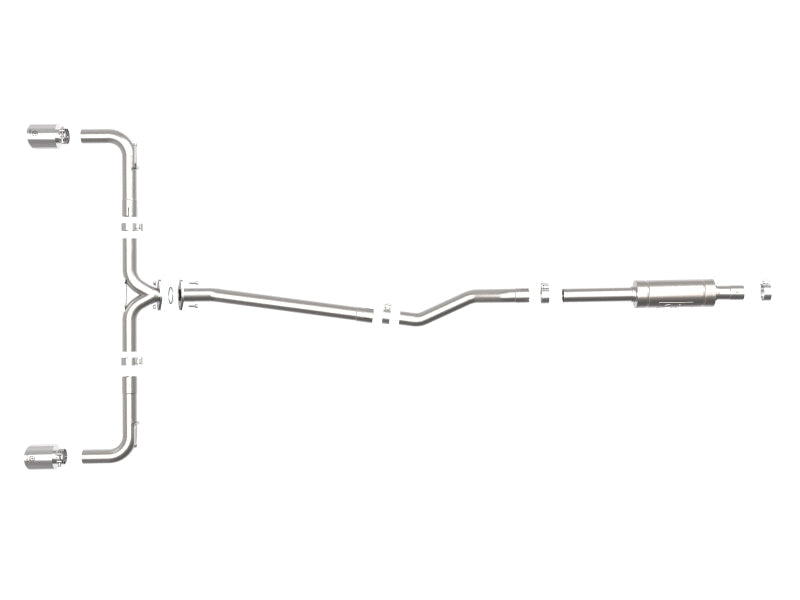 aFe Takeda 2-1/2in 304 SS Cat-Back Exhaust w/ Polished Tips 14-18 Mazda 3 L4 2.0L/2.5L aFe Catback  AXOPROS