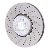 SHW 15-18 BMW X5 M 4.4L Left Front Cross-Drilled Lightweight Brake Rotor (34112284901) SHW Performance Brake Rotors - Drilled  AXOPROS