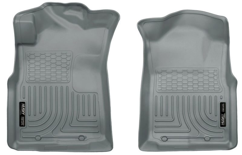 Husky Liners 05-15 Toyota Tacoma Crew/Extended/Standard Cab WeatherBeater Front Grey Floor Liners Husky Liners Floor Mats - Rubber  AXOPROS