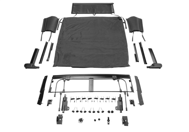 Rampage 20-22 Jeep Gladiator Trailview Fastback - Black Diamond Rampage Soft Tops  AXOPROS