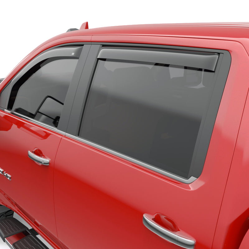 EGR 2019 Chevy 1500 Crew Cab In-Channel Window Visors - Dark Smoke EGR Wind Deflectors  AXOPROS