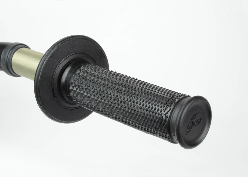 Renthal Ultra-Tacky Dual Compound Grips Tapered 1/2 Waffle - Black Renthal Grips  AXOPROS