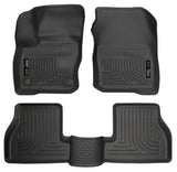 Husky Liners Weatherbeater 2016 Ford Focus RS Front & 2nd Seat Floor Liners - Black Husky Liners Floor Mats - Rubber  AXOPROS