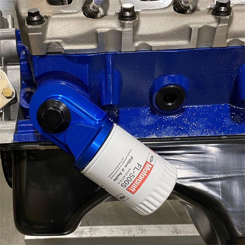 Ford Racing Push Rod V8 90 Degree Billet Oil Filter Adapter Ford Racing Oil Filter Other  AXOPROS