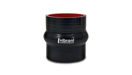 Vibrant 4 Ply Reinforced Silicone Hump Hose Connector - 3.25in I.D. x 3in long (BLACK) Vibrant Silicone Couplers & Hoses  AXOPROS