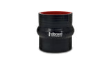 Vibrant 4 Ply Reinforced Silicone Hump Hose Connector - 3.5in I.D. x 3in long (BLACK) Vibrant Silicone Couplers & Hoses  AXOPROS