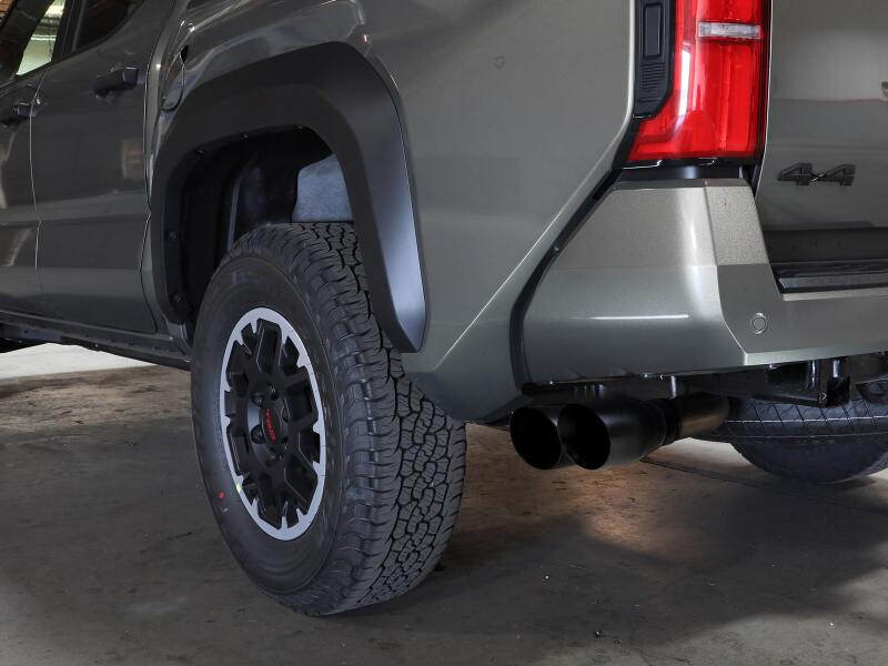 aFe 24-25 Toyota Tacoma L4-2.4L (t) Vulcan Series 2.5in to 3in Cat-Back w/ Black Tip aFe Catback  AXOPROS