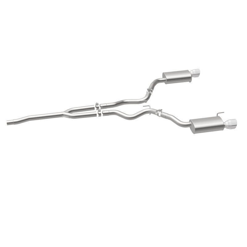 MagnaFlow Cat Back, SS, 2.5in, Street, Dual Split Polished 4.5in Tips 2015 Ford Mustang Ecoboost Magnaflow Catback  AXOPROS