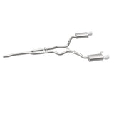MagnaFlow Cat Back, SS, 2.5in, Street, Dual Split Polished 4.5in Tips 2015 Ford Mustang Ecoboost Magnaflow Catback  AXOPROS