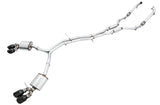 AWE Tuning Audi B9 S4 Touring Edition Exhaust - Non-Resonated (Black 102mm Tips) AWE Tuning Catback  AXOPROS