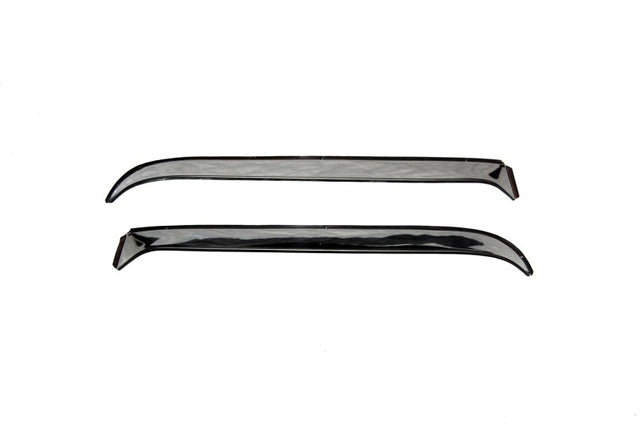 AVS 75-91 Ford E-100 Econoline Ventshade Window Deflectors 2pc - Stainless AVS Wind Deflectors  AXOPROS