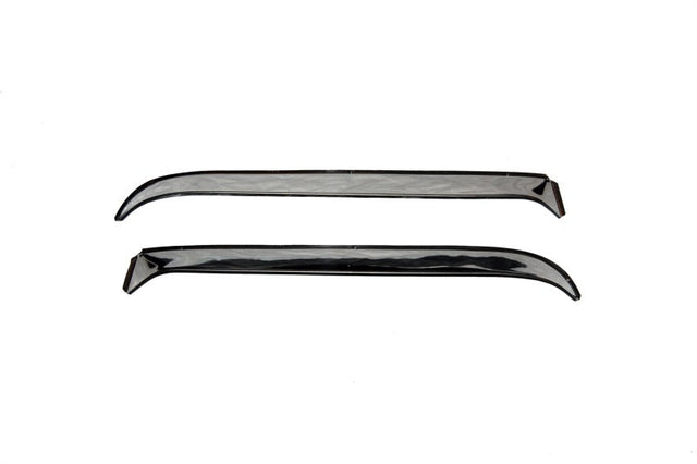 AVS 80-96 Ford Bronco (Installs w/Tape) Ventshade Window Deflectors 2pc - Stainless AVS Wind Deflectors  AXOPROS