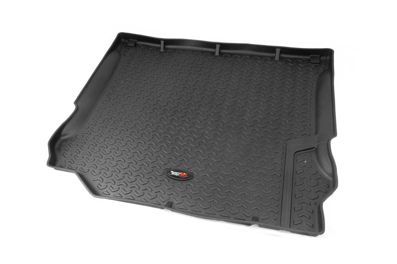 Rugged Ridge Floor Liner Cargo Black 2007-2018 Jeep Wrangler Unlimited JK 4 Dr Rugged Ridge Floor Mats - Rubber  AXOPROS