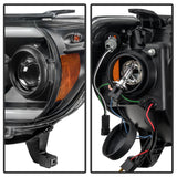 Spyder Toyota Tacoma 12-15 Projector Headlights Light Bar DRL Black PRO-YD-TT12-LBDRL-BK SPYDER Headlights  AXOPROS