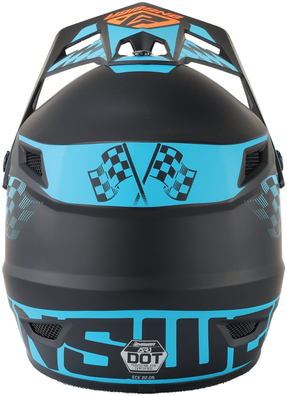 Answer AR1 Sweep Helmet Black/Astana/Hyper Orange - XL Answer Helmets and Accessories  AXOPROS