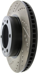 StopTech 07-08 Toyota FJ Cruiser / 05-08 Tacoma (6 lug) / 03-08 4 Runner (319mm disc) SportStop Slo Stoptech Brake Rotors - Slot & Drilled  AXOPROS