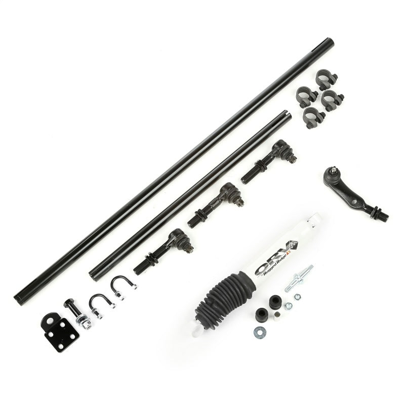 Rugged Ridge HD Steering Kit W/ Damper 84-06 Jeep XJ ZJ TJ Rugged Ridge Bushing Kits  AXOPROS