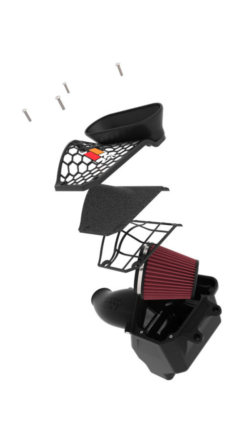 K&N 21-22 Jeep Wrangler JL V8-6.4L Aircharger Performance Intake K&N Engineering Cold Air Intakes  AXOPROS