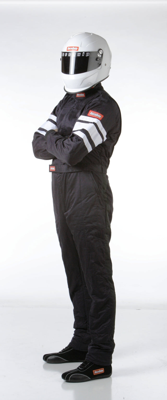RaceQuip Black SFI-5 Suit - Medium Racequip Racing Suits  AXOPROS