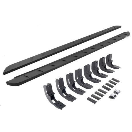 Go Rhino Go Rhino 20-22 GMC Sierra 2500HD CC (New Bdy) RB10 Slim Running Boards Kit (w/Brackets) - Tex. Blk Running Boards aftermarket performance part