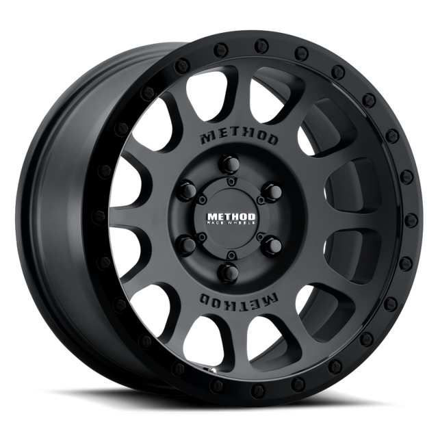 Method MR305 NV 18x9 +18mm Offset 8x6.5 130.81mm CB Double Black Wheel Method Wheels Wheels - Cast  AXOPROS