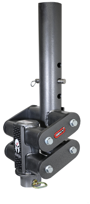 GEN-Y Hitch Gen-Y Spartan Torsion-Flex 5in Offset 4in RD Tube Gooseneck 2-5/16in Coupler Standard Height Hitch Accessories aftermarket performance part