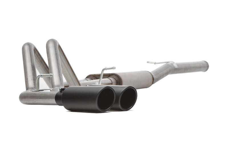Gibson 15-22 Chevrolet Colorado LT 2.5L 2.25in Cat-Back Dual Sport Exhaust - Black Elite Gibson Catback  AXOPROS